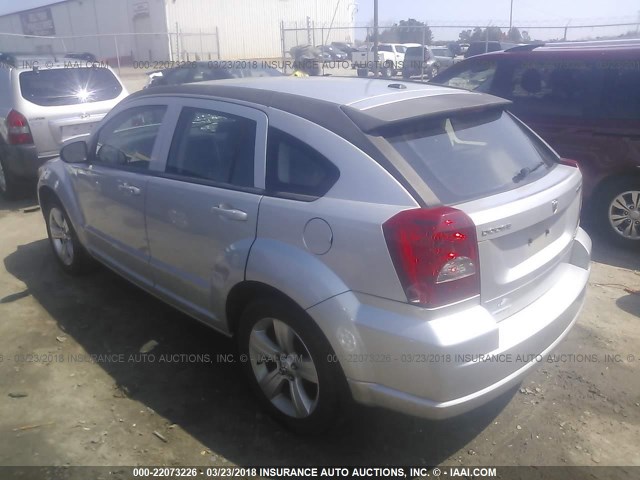 1B3CB4HA4AD555847 - 2010 DODGE CALIBER SXT SILVER photo 3