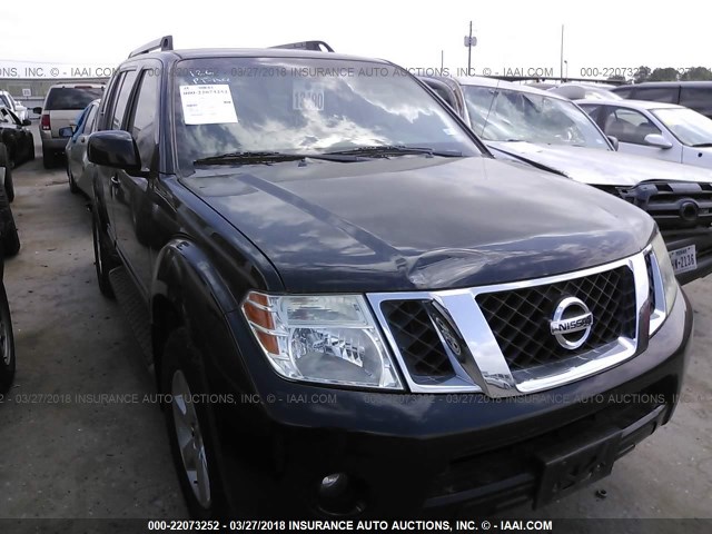 5N1AR18BX9C614471 - 2009 NISSAN PATHFINDER S/LE/SE BLACK photo 1