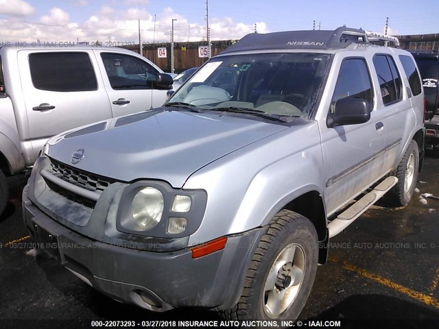 5N1ED28Y23C688324 - 2003 NISSAN XTERRA XE/SE SILVER photo 2