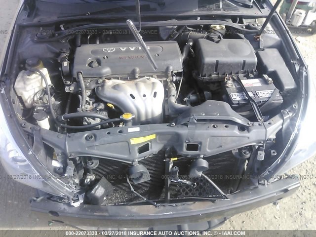 4T1CE30P17U754276 - 2007 TOYOTA CAMRY SOLARA SE/SLE ნაცრისფერი ფოტო 10