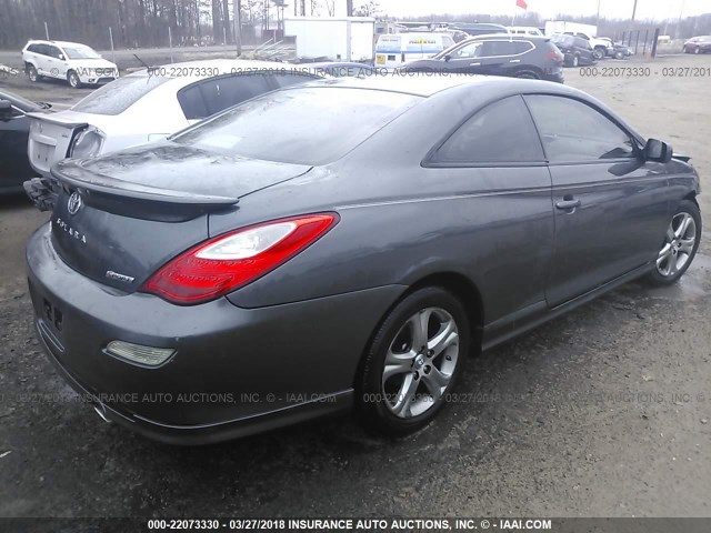 4T1CE30P17U754276 - 2007 TOYOTA CAMRY SOLARA SE/SLE ნაცრისფერი ფოტო 4