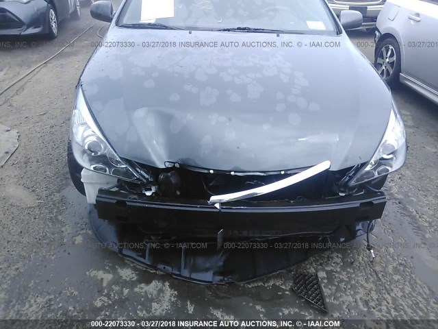 4T1CE30P17U754276 - 2007 TOYOTA CAMRY SOLARA SE/SLE GRAY photo 6