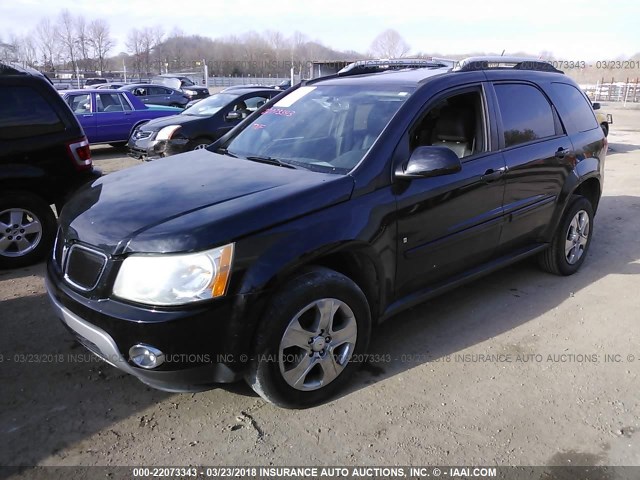 2CKDL63F976253047 - 2007 PONTIAC TORRENT BLACK photo 2