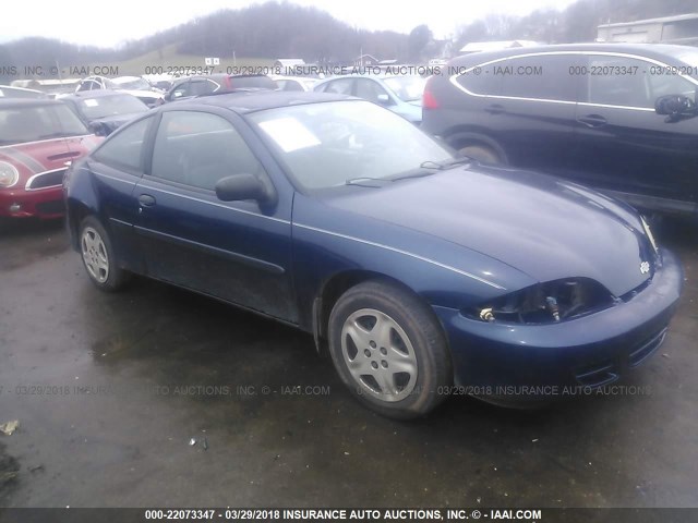 1G1JS124527248266 - 2002 CHEVROLET CAVALIER LS BLUE photo 1