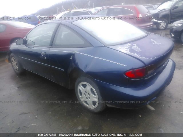 1G1JS124527248266 - 2002 CHEVROLET CAVALIER LS 蓝色 照片 3