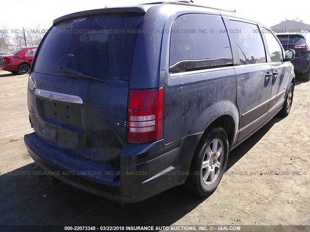 2A8HR54P18R782056 - 2008 CHRYSLER TOWN & COUNTRY TOURING Navy photo 4