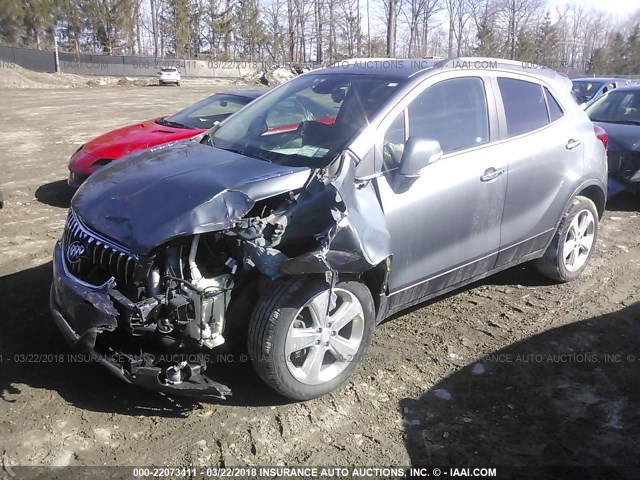 KL4CJFSB5FB044448 - 2015 BUICK ENCORE CONVENIENCE Сұр фото 2