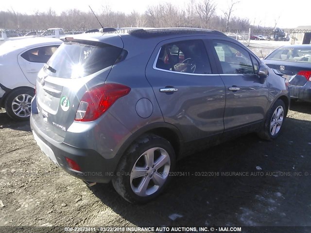 KL4CJFSB5FB044448 - 2015 BUICK ENCORE CONVENIENCE GRAY photo 4