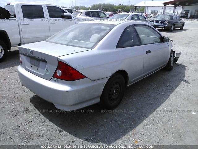 1HGEM22195L079770 - 2005 HONDA CIVIC DX VP Gümüş foto 4