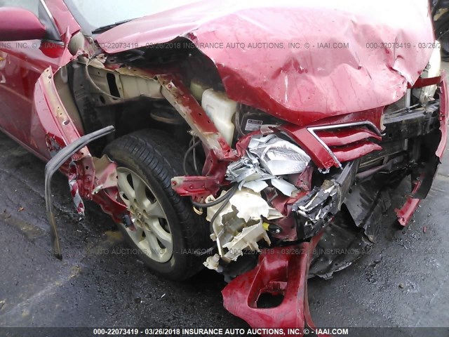 4T1BF3EK4AU112213 - 2010 TOYOTA CAMRY SE/LE/XLE წითელი ფოტო 6