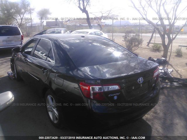 4T1BD1FK3EU131513 - 2014 TOYOTA CAMRY HYBRID/LE/XLE 黑色 照片 3