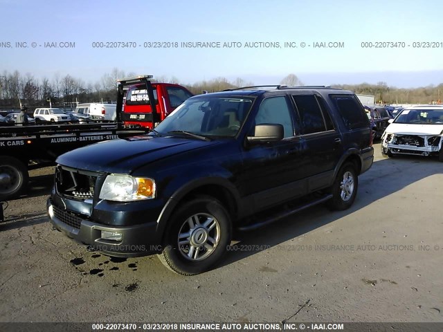 1FMPU16L94LA47926 - 2004 FORD EXPEDITION XLT ლურჯი ფოტო 2