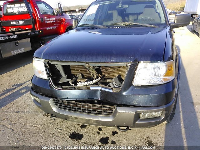 1FMPU16L94LA47926 - 2004 FORD EXPEDITION XLT BLUE photo 6