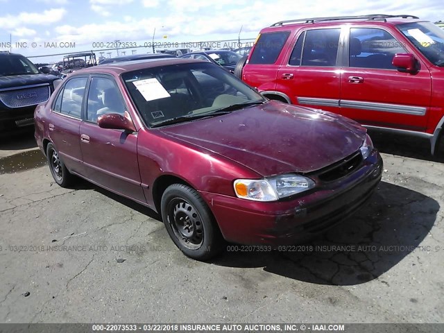 1NXBR18E0YZ309472 - 2000 TOYOTA COROLLA VE/CE/LE 勃艮第红 照片 1