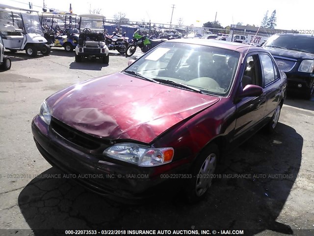 1NXBR18E0YZ309472 - 2000 TOYOTA COROLLA VE/CE/LE 勃艮第红 照片 2