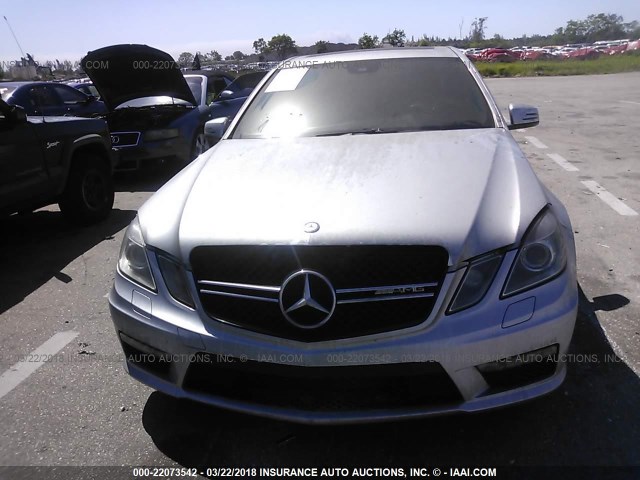 WDDHF7HB4AA149822 - 2010 MERCEDES-BENZ E 63 AMG SILVER photo 6