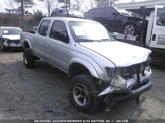 5TEGN92N63Z235651 - 2003 TOYOTA TACOMA DOUBLE CAB PRERUNNER SILVER photo 1