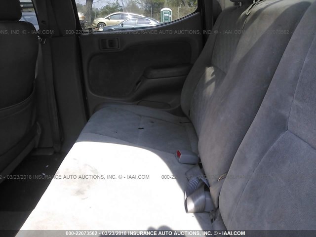 5TEGN92N63Z235651 - 2003 TOYOTA TACOMA DOUBLE CAB PRERUNNER SILVER photo 8
