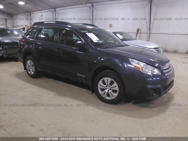 4S4BRBAC0D3246193 - 2013 SUBARU OUTBACK 2.5I BLUE photo 1