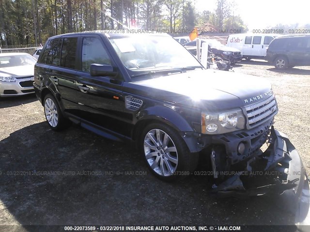 SALSH23477A100895 - 2007 LAND ROVER RANGE ROVER SPORT SUPERCHARGED BLUE photo 1