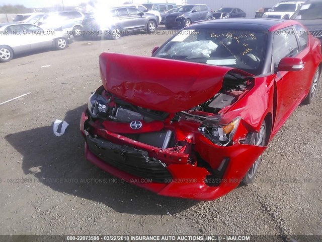 JTKJF5C78F3094587 - 2015 TOYOTA SCION TC 红色 照片 6