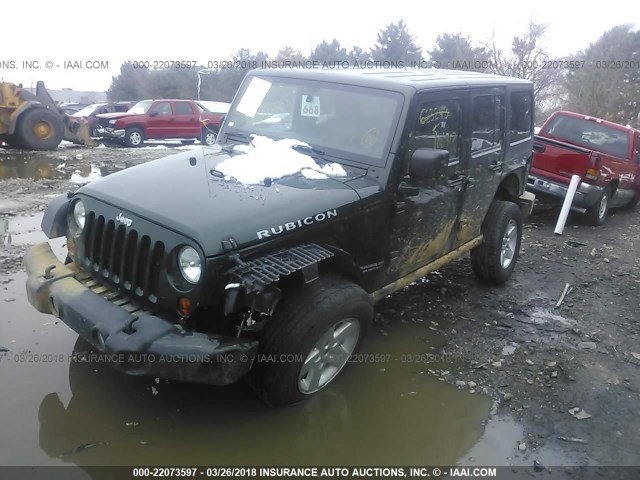 1J4BA6H13BL623243 - 2011 JEEP WRANGLER UNLIMITE RUBICON GREEN photo 2