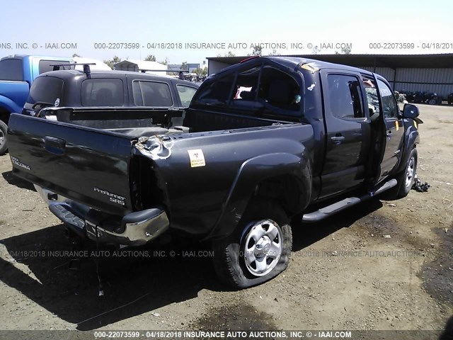 5TFJX4GN7FX043114 - 2015 TOYOTA TACOMA DOUBLE CAB PRERUNNER GRAY photo 4