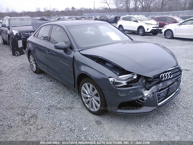 WAUB8GFF8H1074310 - 2017 AUDI A3 PREMIUM GRAY photo 1