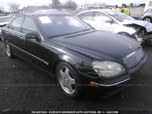 WDBNG78J61A199279 - 2001 MERCEDES-BENZ S 600 BLACK photo 1