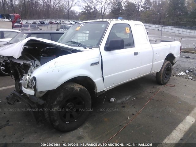 1FTYR14U47PA40384 - 2007 FORD RANGER SUPER CAB WHITE photo 2