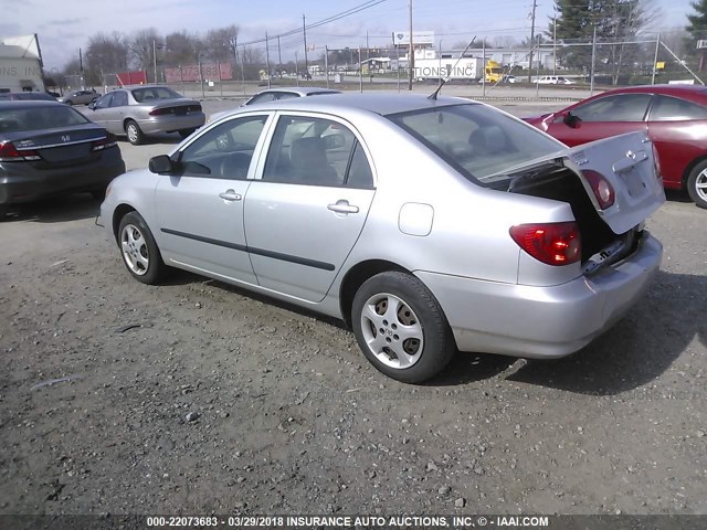 1NXBR32E08Z985392 - 2008 TOYOTA COROLLA CE/LE/S SILVER photo 3