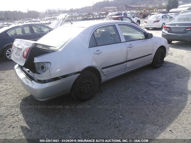 1NXBR32E08Z985392 - 2008 TOYOTA COROLLA CE/LE/S SILVER photo 4