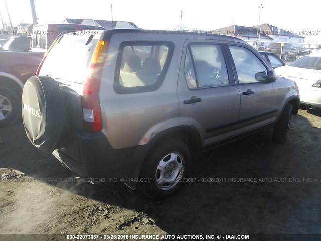 SHSRD78474U229741 - 2004 HONDA CR-V LX CREAM photo 4