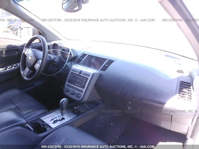 JN8AZ08T74W200356 - 2004 NISSAN MURANO SL/SE SILVER photo 5