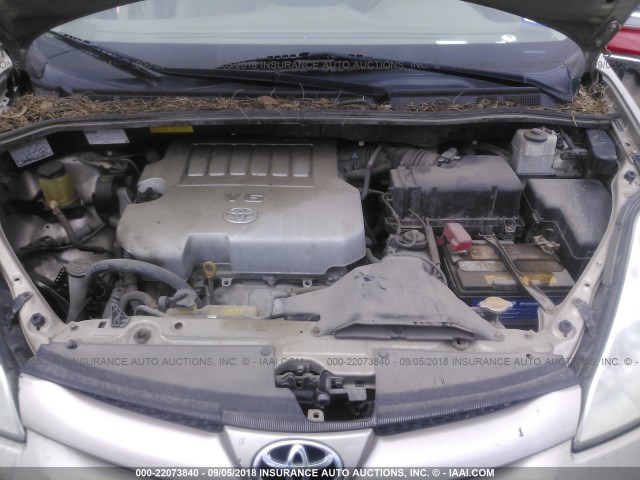 5TDKK4CCXAS335619 - 2010 TOYOTA SIENNA CE/LE TAN photo 10