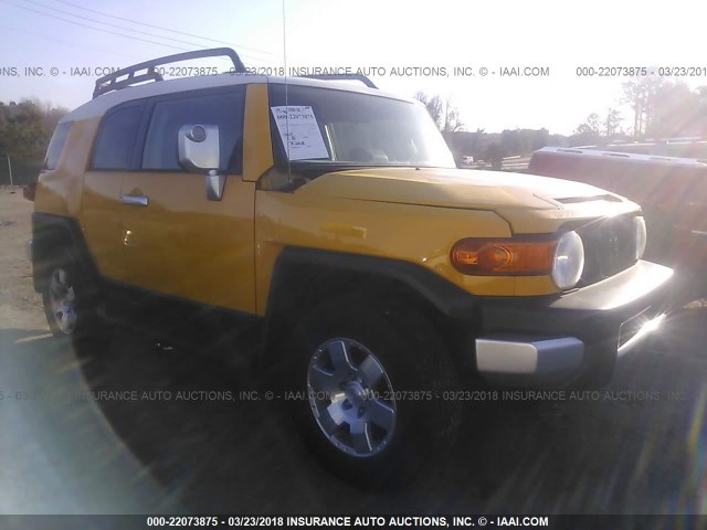 JTEBU11F870001425 - 2007 TOYOTA FJ CRUISER YELLOW photo 1