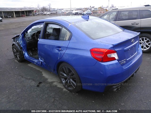 JF1VA1L61H9818973 - 2017 SUBARU WRX LIMITED BLUE photo 3