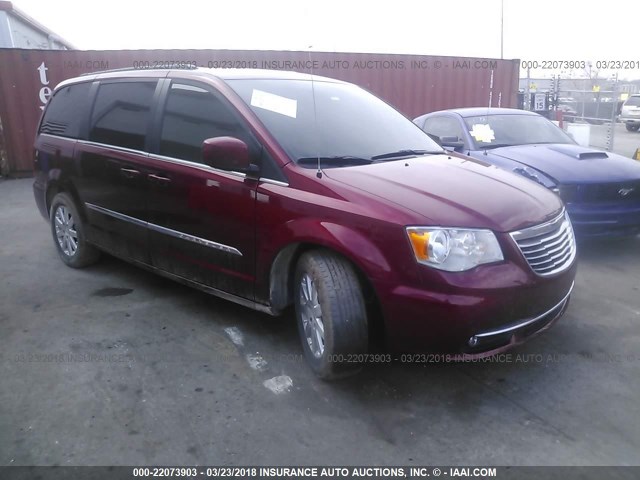 2C4RC1BG6GR300320 - 2016 CHRYSLER TOWN & COUNTRY TOURING RED photo 1