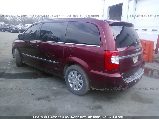 2C4RC1BG6GR300320 - 2016 CHRYSLER TOWN & COUNTRY TOURING RED photo 3