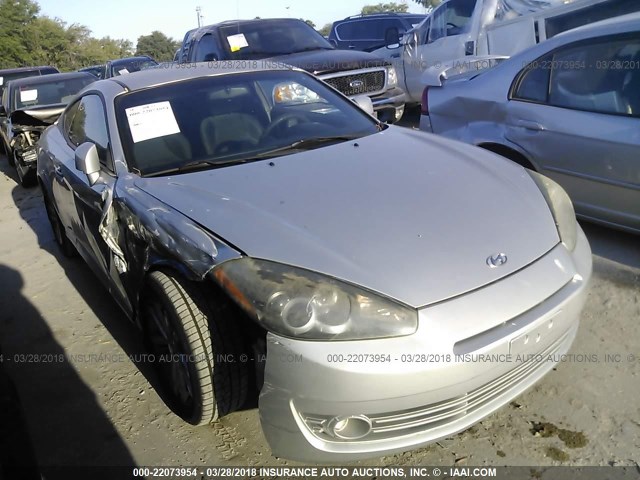 KMHHM66D48U264679 - 2008 HYUNDAI TIBURON GS SILVER photo 1