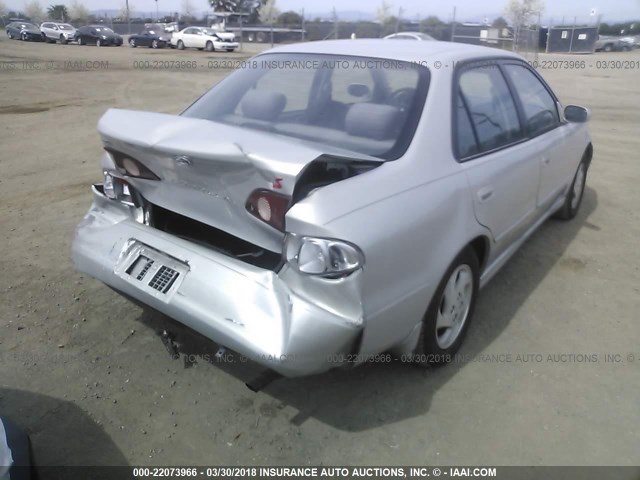 1NXBR12EX2Z606264 - 2002 TOYOTA COROLLA CE/LE/S SILVER photo 6