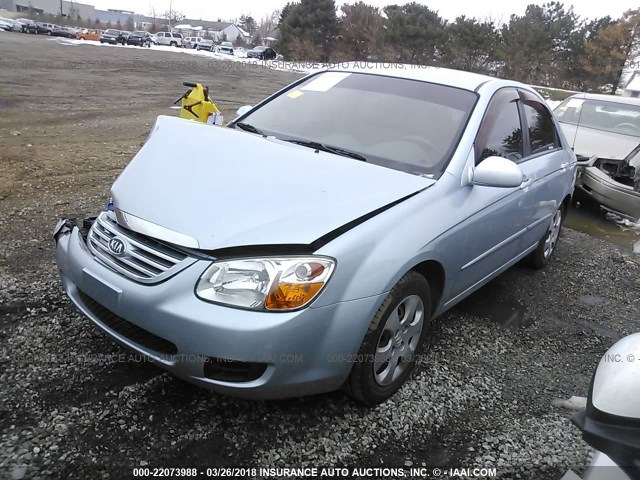 KNAFE121875483710 - 2007 KIA SPECTRA EX/LX Light Blue photo 2