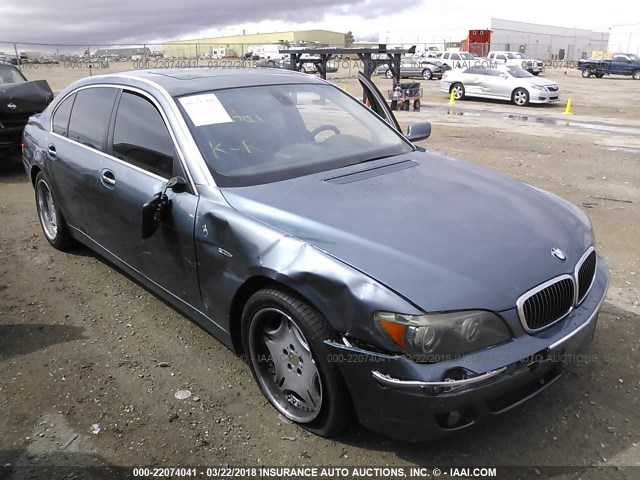 WBAHN83507DT68107 - 2007 BMW 750 BLUE photo 1