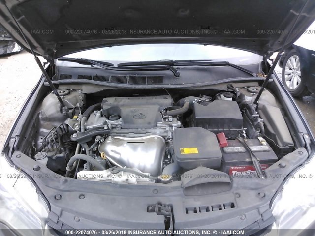 4T1BF1FK0FU943184 - 2015 TOYOTA CAMRY LE/XLE/SE/XSE GRAY photo 10