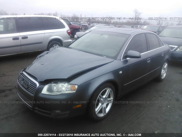 WAUDF78E66A252179 - 2006 AUDI A4 2.0T QUATTRO GRAY photo 2