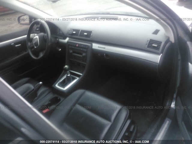 WAUDF78E66A252179 - 2006 AUDI A4 2.0T QUATTRO GRAY photo 5