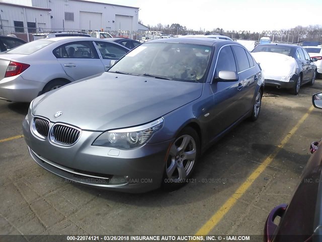 WBANW13568CZ79242 - 2008 BMW 535 I GRAY photo 2