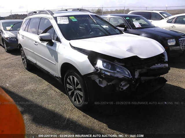 4S4BSBNC9G3287151 - 2016 SUBARU OUTBACK 2.5I LIMITED WHITE photo 1