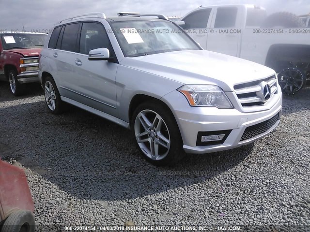 WDCGG8HB1BF638086 - 2011 MERCEDES-BENZ GLK 350 4MATIC SILVER photo 1