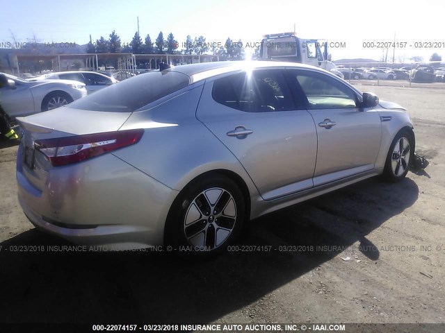 KNAGM4AD2C5024851 - 2012 KIA OPTIMA HYBRID TAN photo 4